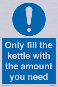 Only fill the kettle with the amount you need